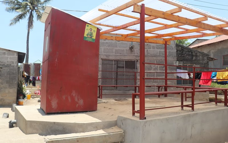 Decentralised wastewater treatment system in Mji Mpya, Dar es Salaam. Photo credit: KDI.